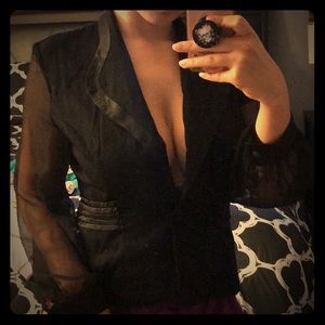 Long sleeve blazer shirt